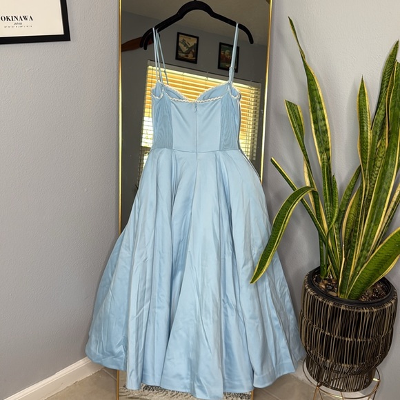 HOUSE OF CB 'Mademoiselle' Cinderella Blue Tulle Midi Dress NWOT - Picture 7 of 12